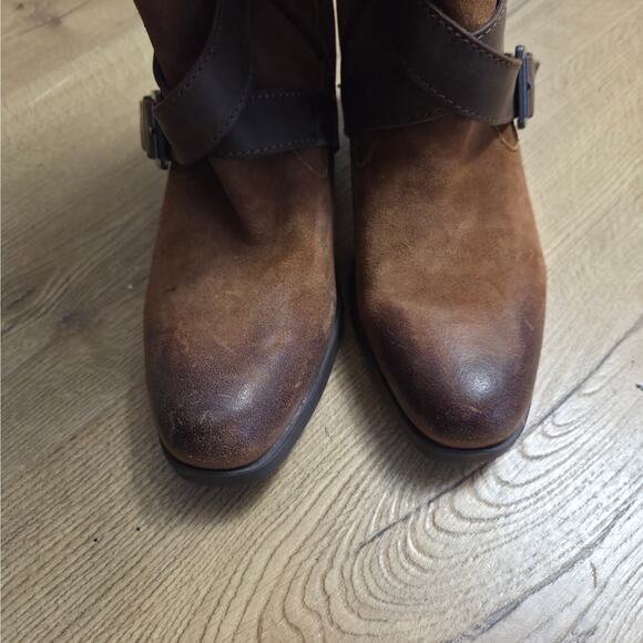 NWOB B.O.C. Dakota Tall Knee High Block Heel Distressed Suede Riding Boots  9.5 - Picture 4 of 9